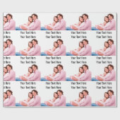 独自の写真の作成カスタム文字 ラッピングペーパー (フラット)