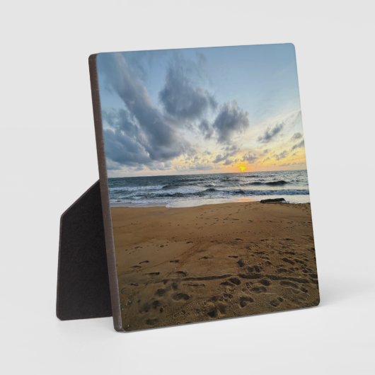 独自の写真の作成シンプル日の出モダン日 フォトプラーク (正面)