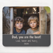 独自の写真の作成パパ マウスパッド (正面)