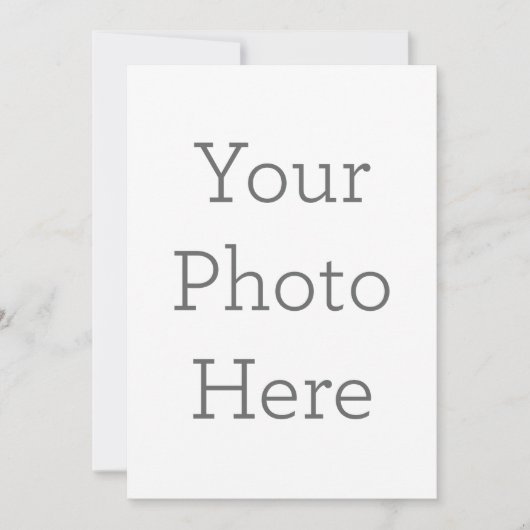 フラット招待状, サイズ: 12.7cm x 17.8cm, ペーパー: シグネチャーマット, 封筒: ホワイト (正面)