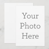 フラット招待状, サイズ: 12.7cm x 17.8cm, ペーパー: シグネチャーマット, 封筒: ホワイト (正面/裏面)