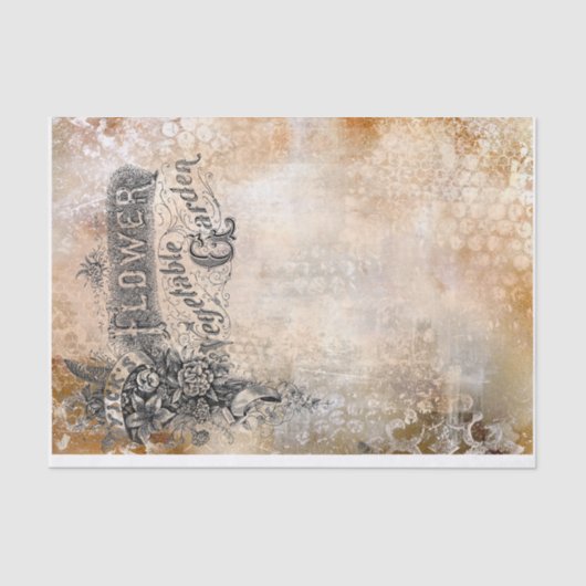 独自の写真または単語のデコページを追加 薄葉紙 (正面)