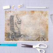 独自の写真または単語のデコページを追加 薄葉紙 (クラフト)