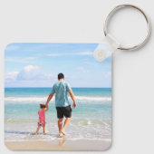 独自の写真または文字アルミニウムを追加 キーホルダー (裏面)