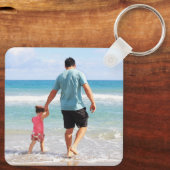 独自の写真やテキストメタルの追加 キーホルダー (裏面)