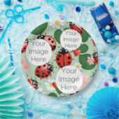 独自の写真をカスタム文字ladybug ladybird ペーパープレート (パーティー)