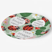 独自の写真をカスタム文字ladybug ladybird ペーパープレート (アングル)