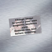 独自の写真を作パーソナライズされた成する マグネット名刺 (インサイチュ)