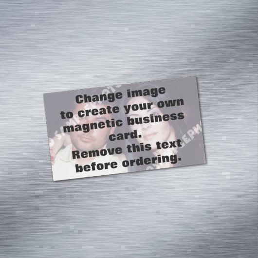 独自の写真を作パーソナライズされた成する マグネット名刺 (インサイチュ)