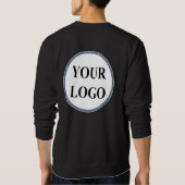 独自の写真を作成ここにロゴを追加 スウェットシャツ (裏面)