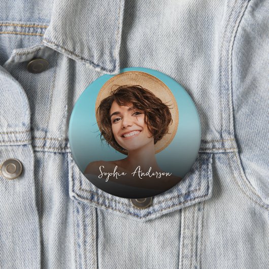 独自の写真を作成し、4つのボタンに名前を付ける 缶バッジ (インサイチュ)