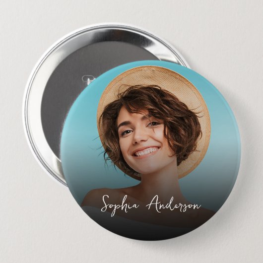 独自の写真を作成し、4つのボタンに名前を付ける 缶バッジ (正面&裏面)