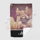 独自の写真を作成するイニシャルモノグラム ゴルフタオル (インサイチュ)