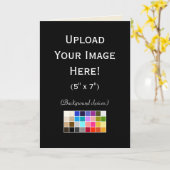 独自の写真を作成するグリーティングカードのアップロード カード (黄色い花)