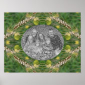 独自の写真を作成するドライサマーグラスフレーム ポスター (正面)