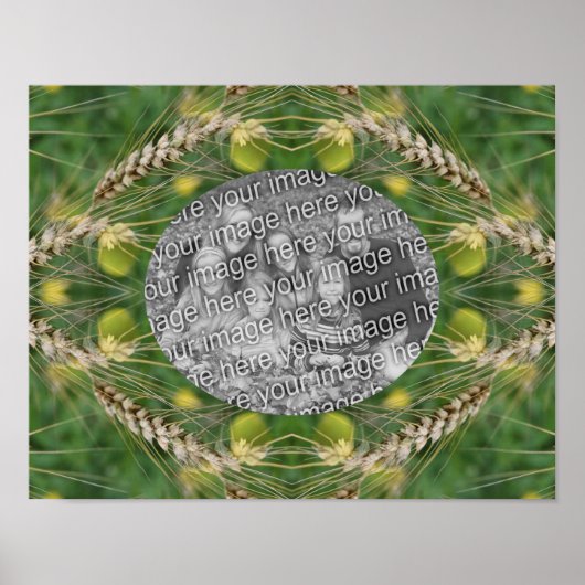 独自の写真を作成するドライサマーグラスフレーム ポスター (正面)