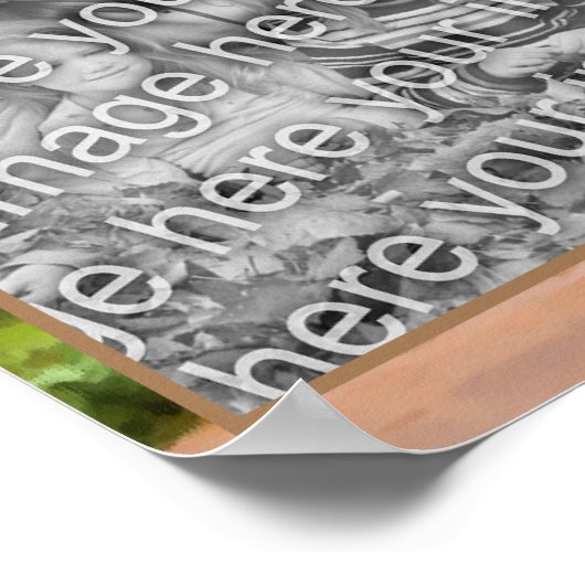 独自の写真を作成する国フェア野菜アート ポスター (角)