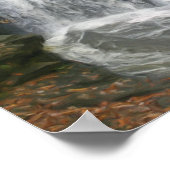 独自の写真を作成する滝の油絵 ポスター (角)