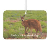 独自の写真を作成する空気フレッシュナー – red kangaroo カーエアーフレッシュナー (正面)