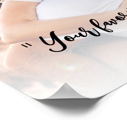 独自の写真を作成パーソナライズされたするカスタム引用文 ポスター (角)