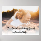 独自の写真を作成パーソナライズされたするカスタム引用文 ポスター (正面)