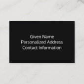 独自の写真を作成 名刺 (裏面)