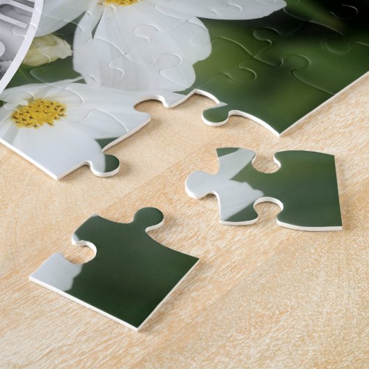 独自の写真を作成Cosmos花Beeフレーム ジグソーパズル (側面)