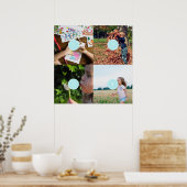 独自の写真を追加するカスタマイズ可能なスタイル4の画像 ポスター (キッチン)