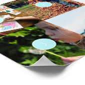 独自の写真を追加するカスタマイズ可能なスタイル4の画像 ポスター (角)