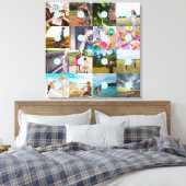 独自の写真を追加するカスタマイズ可能な16枚の画像キャンバス キャンバスプリント (インサイチュ (寝室))