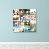 独自の写真を追加するカスタマイズ可能な16枚の画像キャンバス キャンバスプリント (インサイチュ (ウッドフロア))