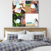 独自の写真を追加するカスタマイズ可能な4つの画像キャンバス キャンバスプリント (インサイチュ (寝室))