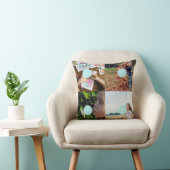 独自の写真を追加するカスタマイズ可能な4つの画像クッション クッション (椅子)