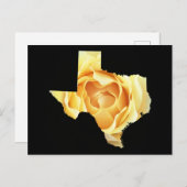 独自の写真を追加するテキサス州マップ図形 ポストカード (正面/裏面)