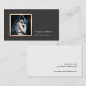 独自の写真を追加シックなファッション写真 名刺 (正面/裏面)