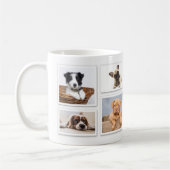 独自の写真を追加， 8フォトコラージュテンプレート コーヒーマグカップ (左)