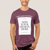 独自の写真イメージの追加写真文字はこちらカスタム トライブレンドＴシャツ (正面)