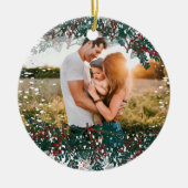 独自の写真イメージを作成する セラミックオーナメント (正面)