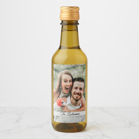 独自の写真イメージを作成する ワインラベル (正面)