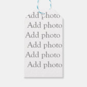 独自の写真ギフトタグを追加 ギフトタグ (正面)