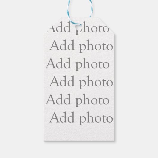 独自の写真ギフトタグを追加 ギフトタグ (裏面)