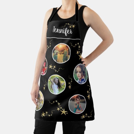 独自の写真コラージュを作成クリスマスモノグラム エプロン (インサイチュ)