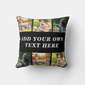 独自の写真コラージュを作成 クッション (裏面)