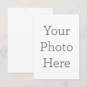 8.9cm x 12.7cmフラットサンキューカード (正面/裏面)