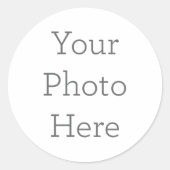 独自の写真シールを作成 ラウンドシール (正面)