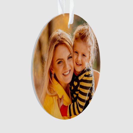 独自の写真テンプレートの追加 オーナメント (正面)