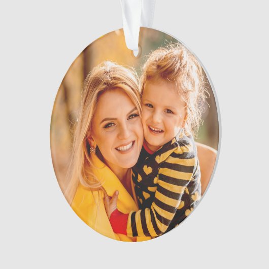 独自の写真テンプレートの追加 オーナメント (正面)