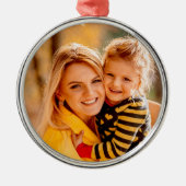 独自の写真テンプレートの追加 メタルオーナメント (正面)