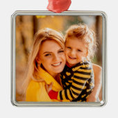 独自の写真テンプレートの追加 メタルオーナメント (正面)