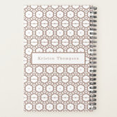 独自の写真テンプレートプランナー プランナー手帳 (裏面)